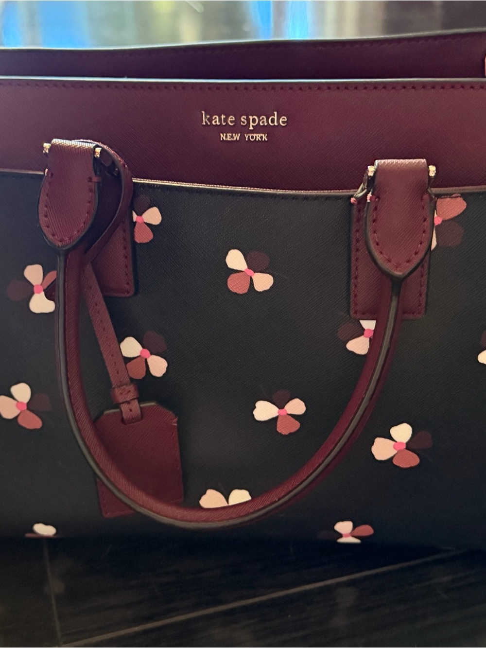Kate Spade Cameron Dusk Buds Ditsy Medium Satchel WKRU6373 Floral Crossbody